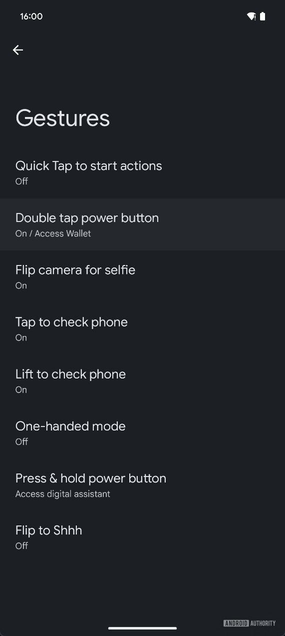 Gesture settings in Android 15 QPR2 B3