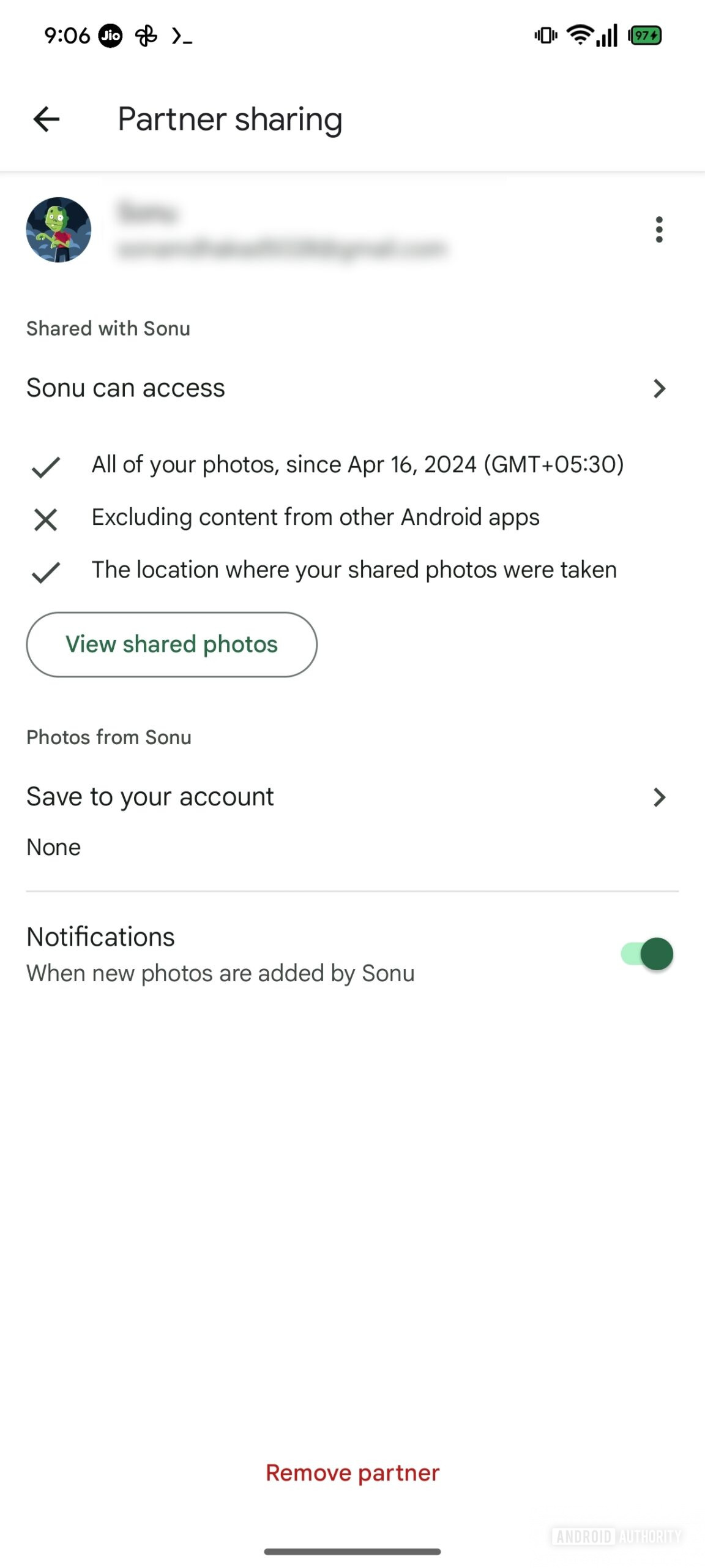 Google Photos third-party partner sharing 2