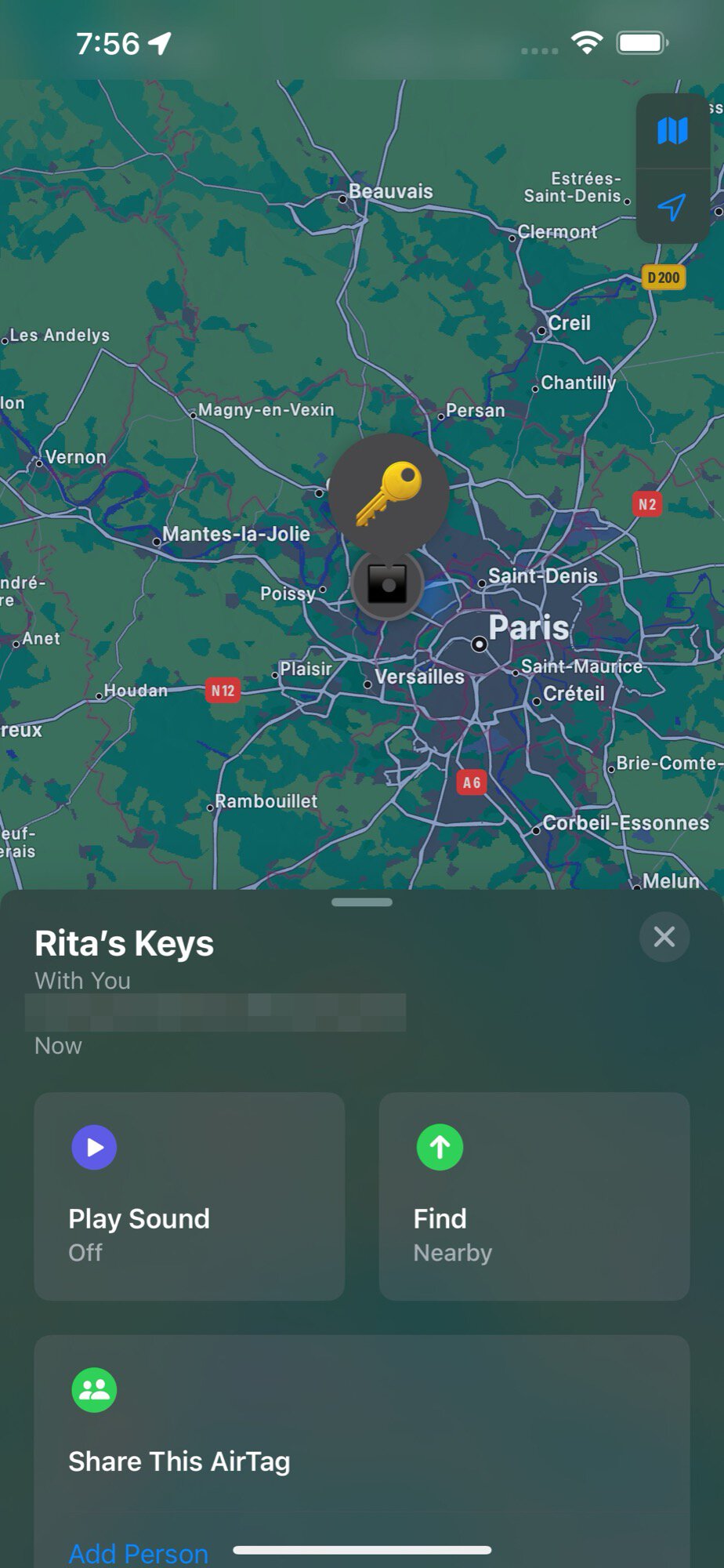 Bluetooth trackers test 3 lost in Paris Apple AirTag 3