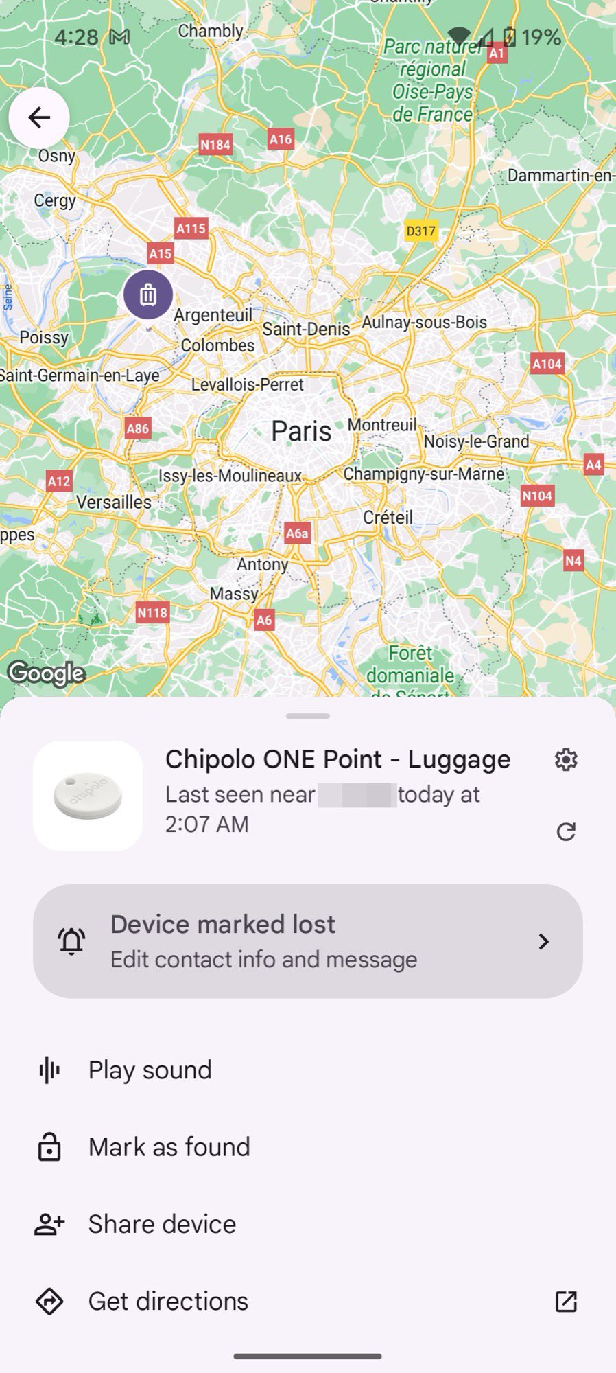 bluetooth trackers test 3 lost paris chipolo google find my device 2