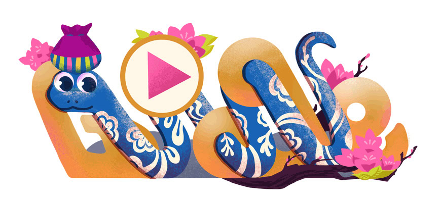 google doodle lunar new year korea