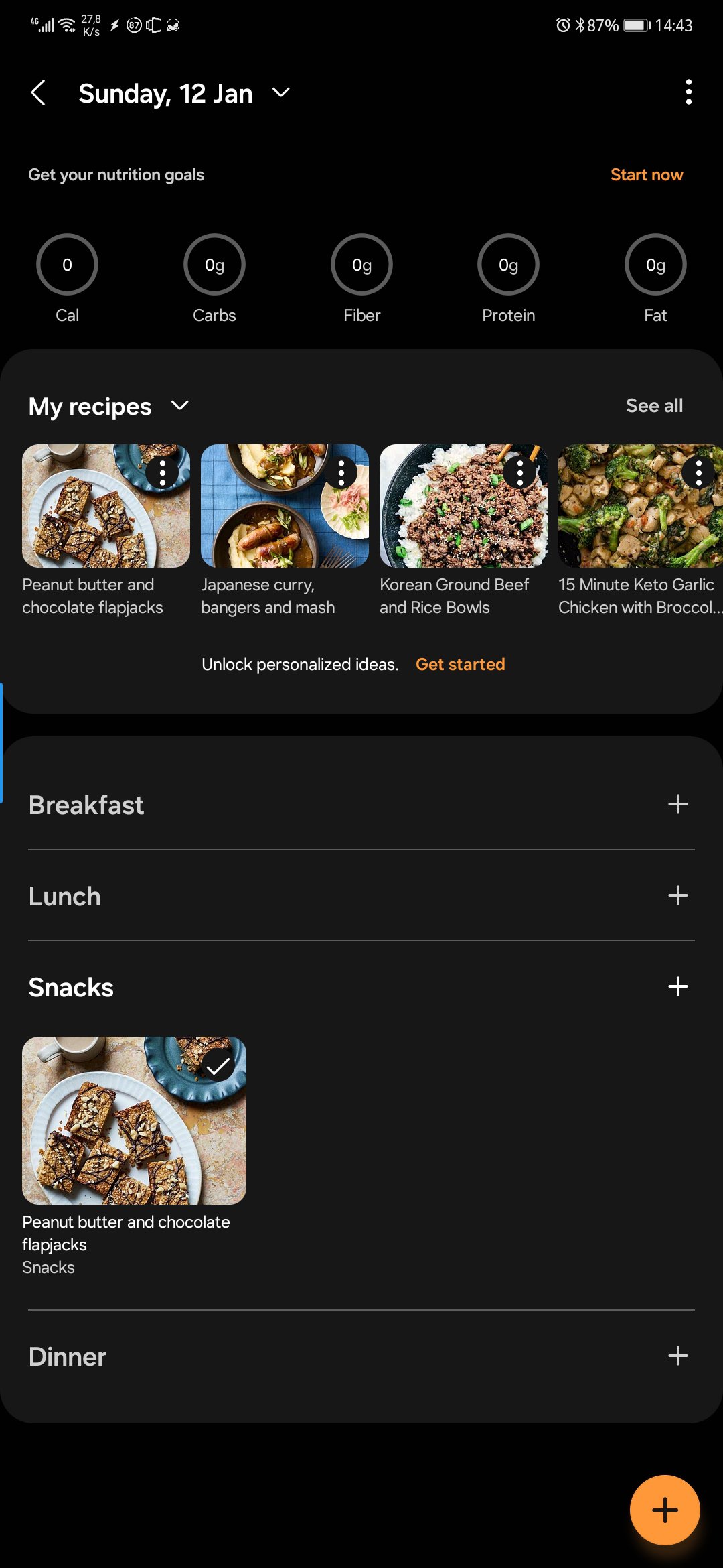 samsung food meal planner 4