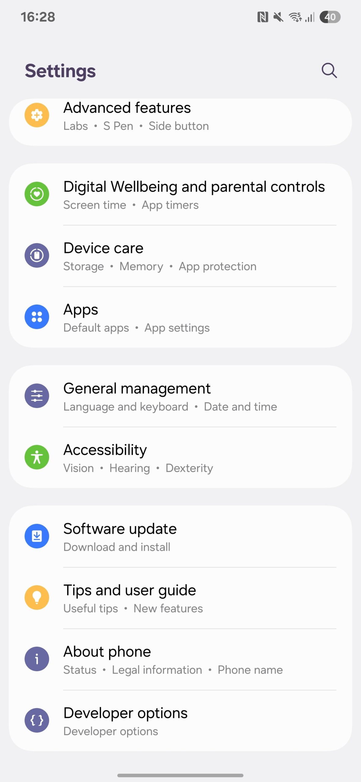 samsung one ui 7 settings