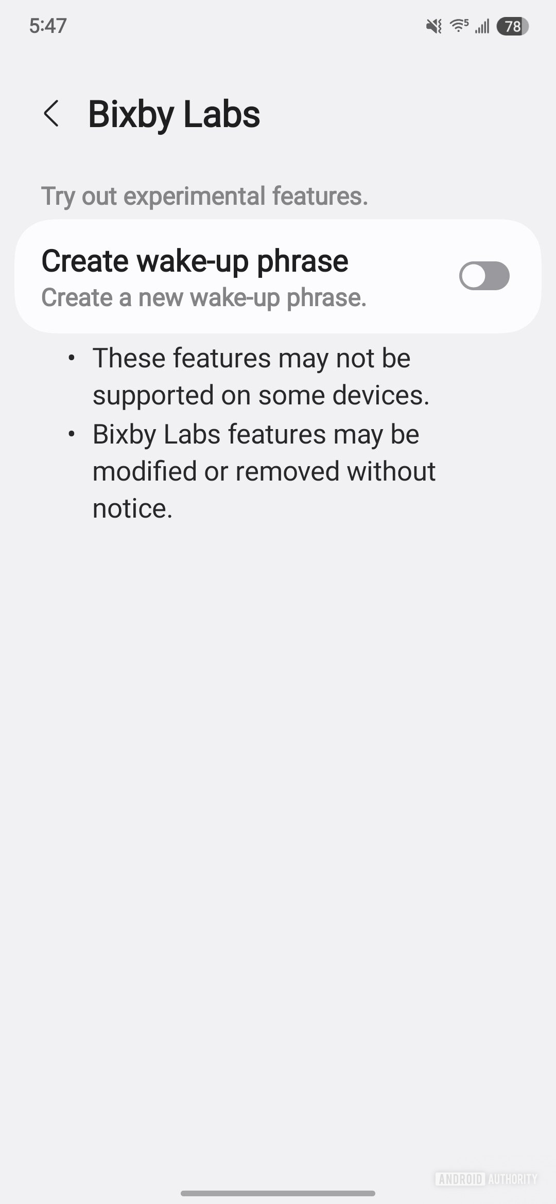 Pengaturan Bixby Labs di Galaxy S25