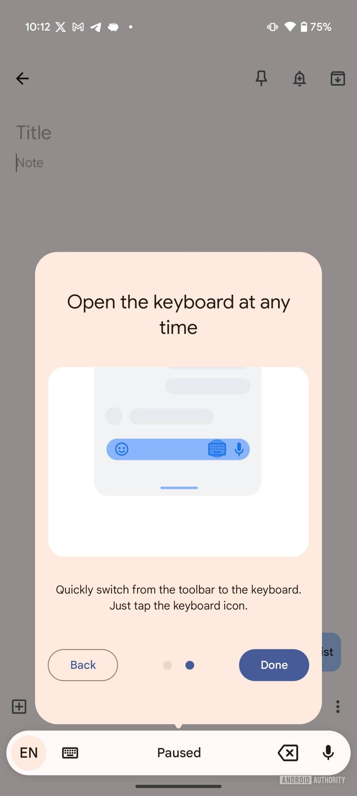 Gboard asisten baru pengetikan UI 3