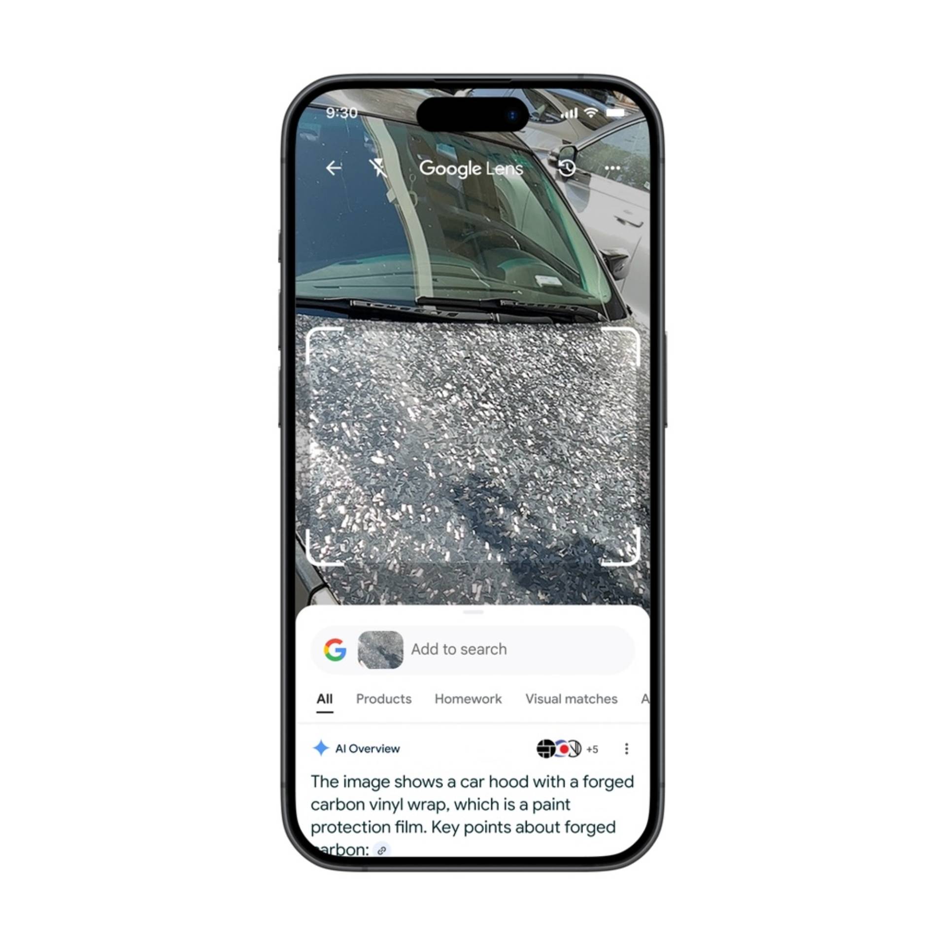 Gambaran Umum Google Lens AI dalam lebih banyak pencarian tangkapan layar