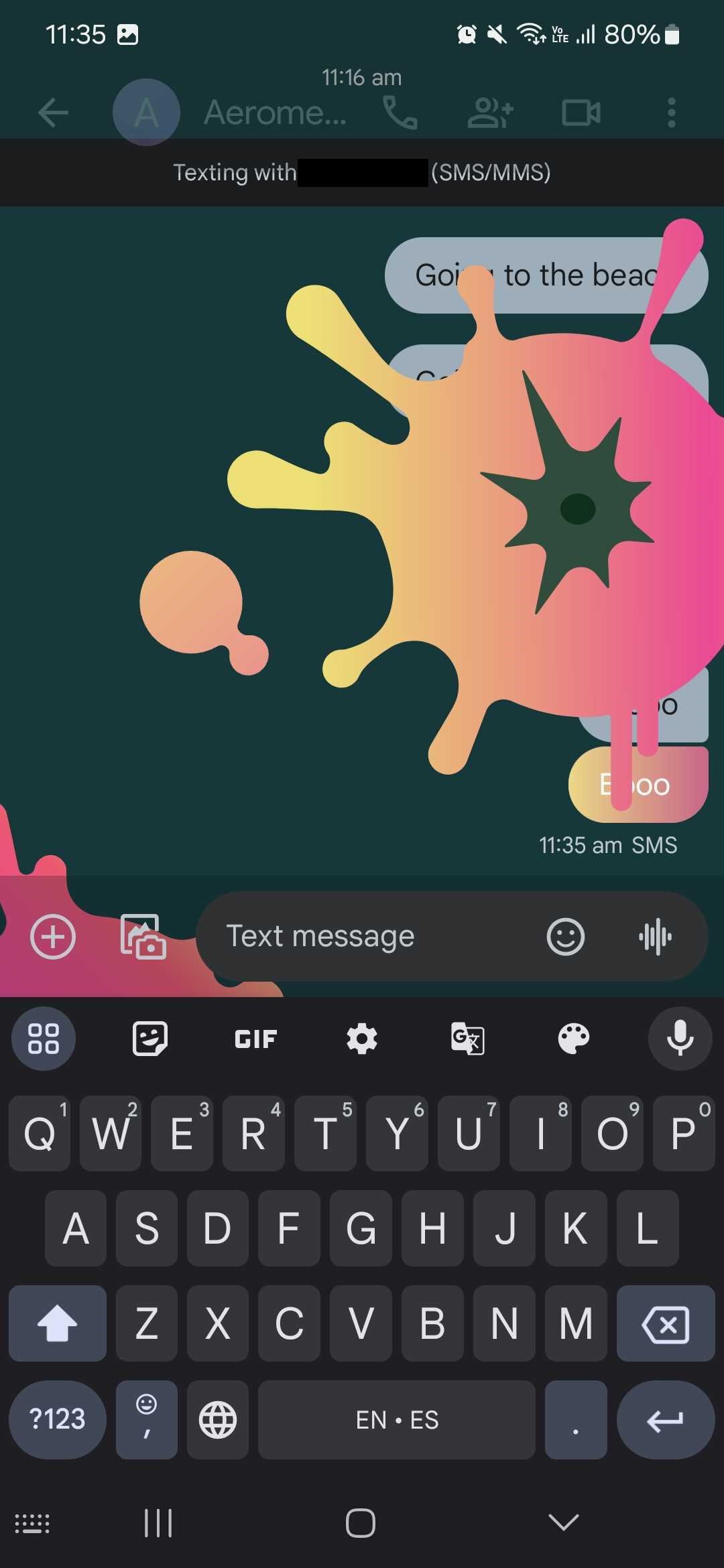 Google Messages Screen Effects Booo