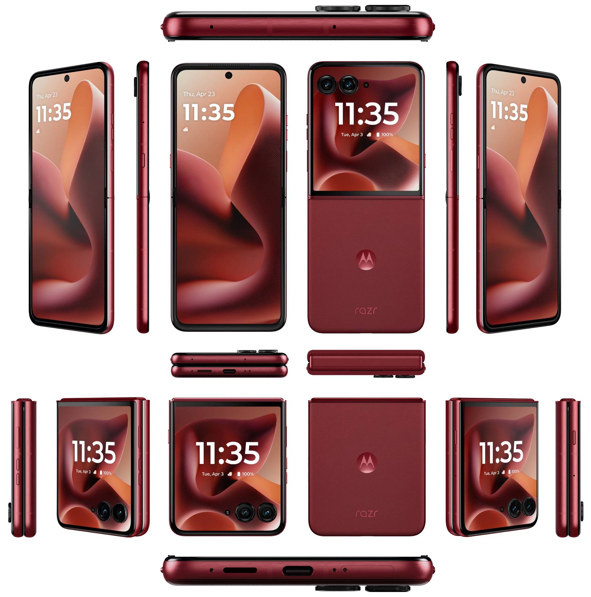 Motorola Razr Plus 2025 Rio Red Render Evan Blass