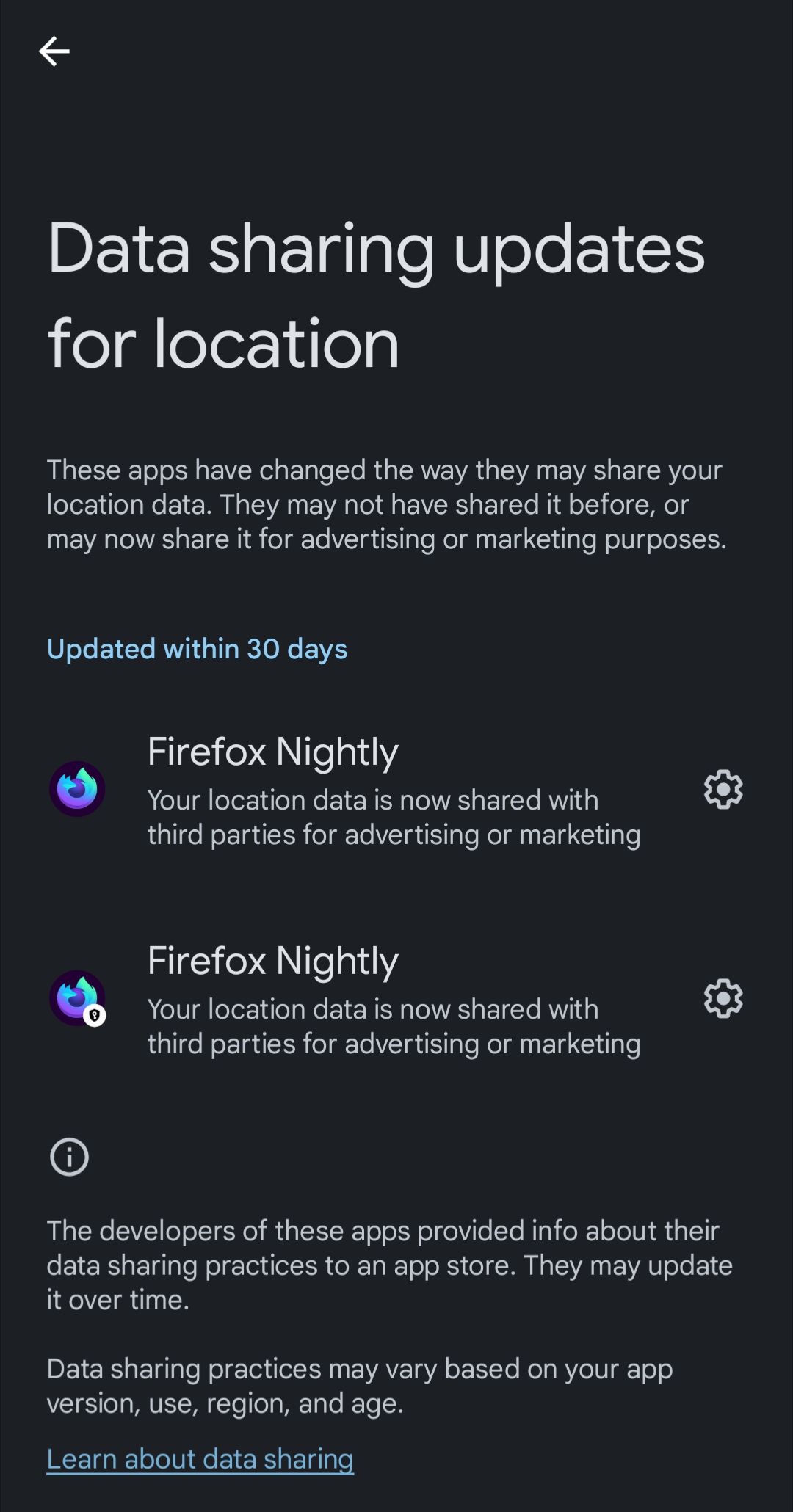 firefox data sharing notification thebroccolidood reddit