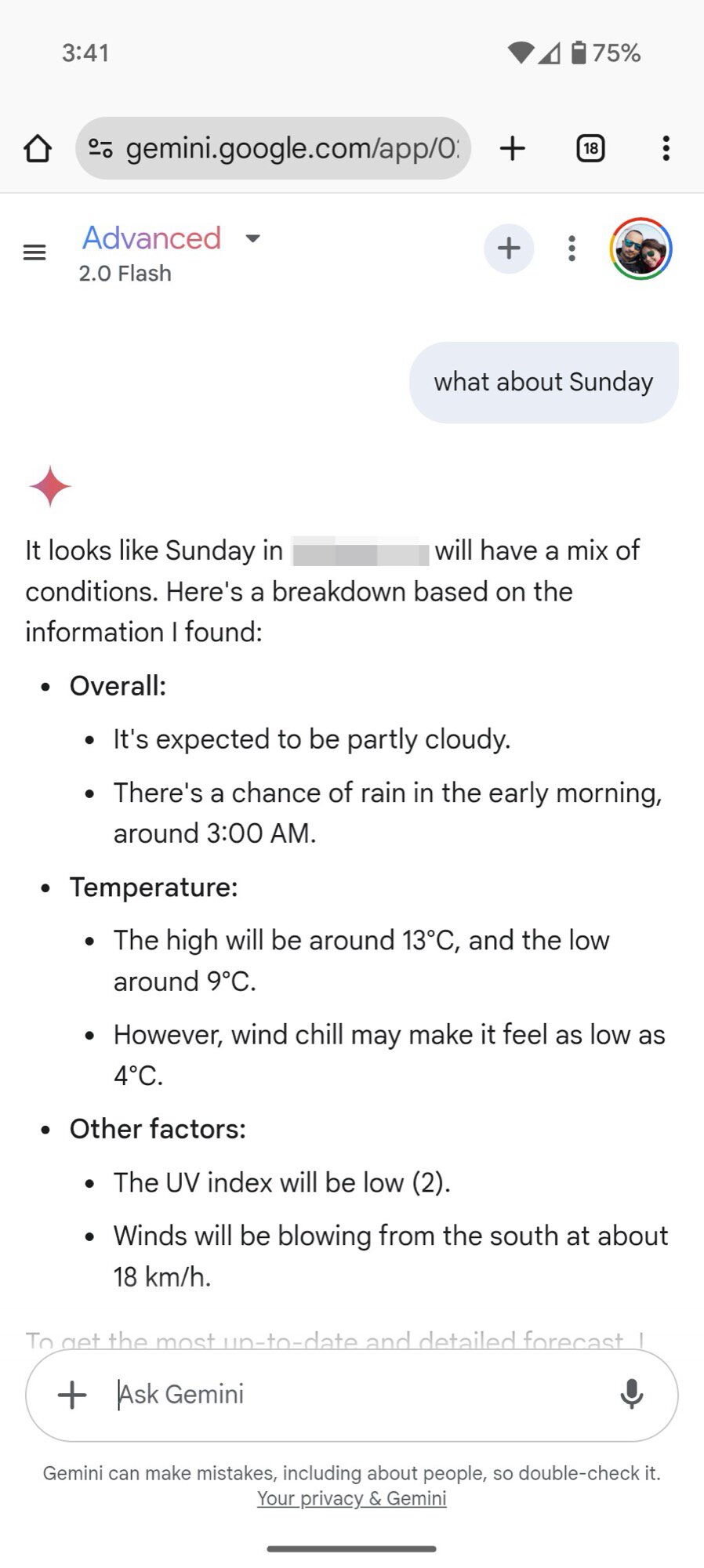 Google Gemini Weather Jawaban 1 Talkatif