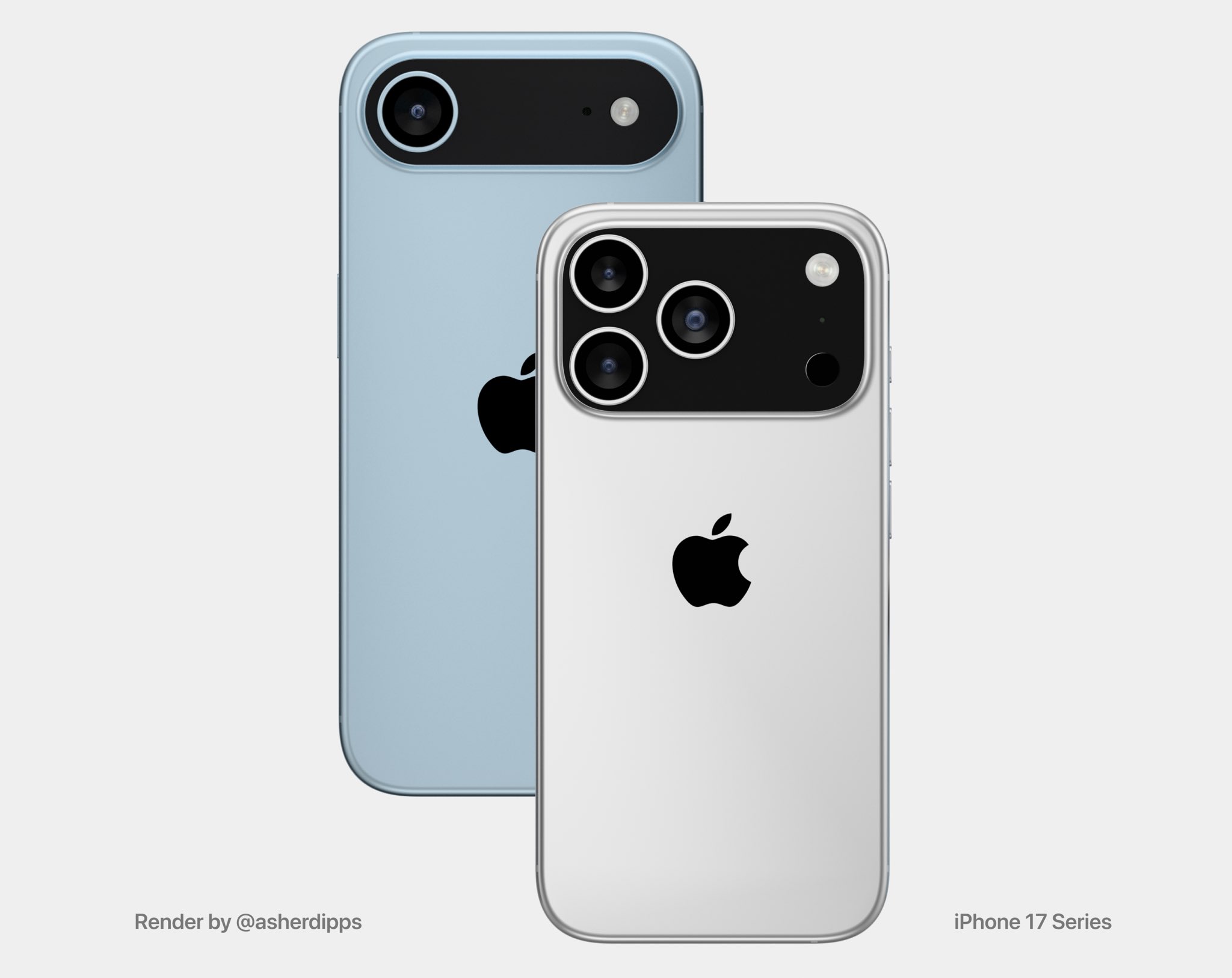 iPhone 17 Pro dan iPhone 17 Konsep Air Renders