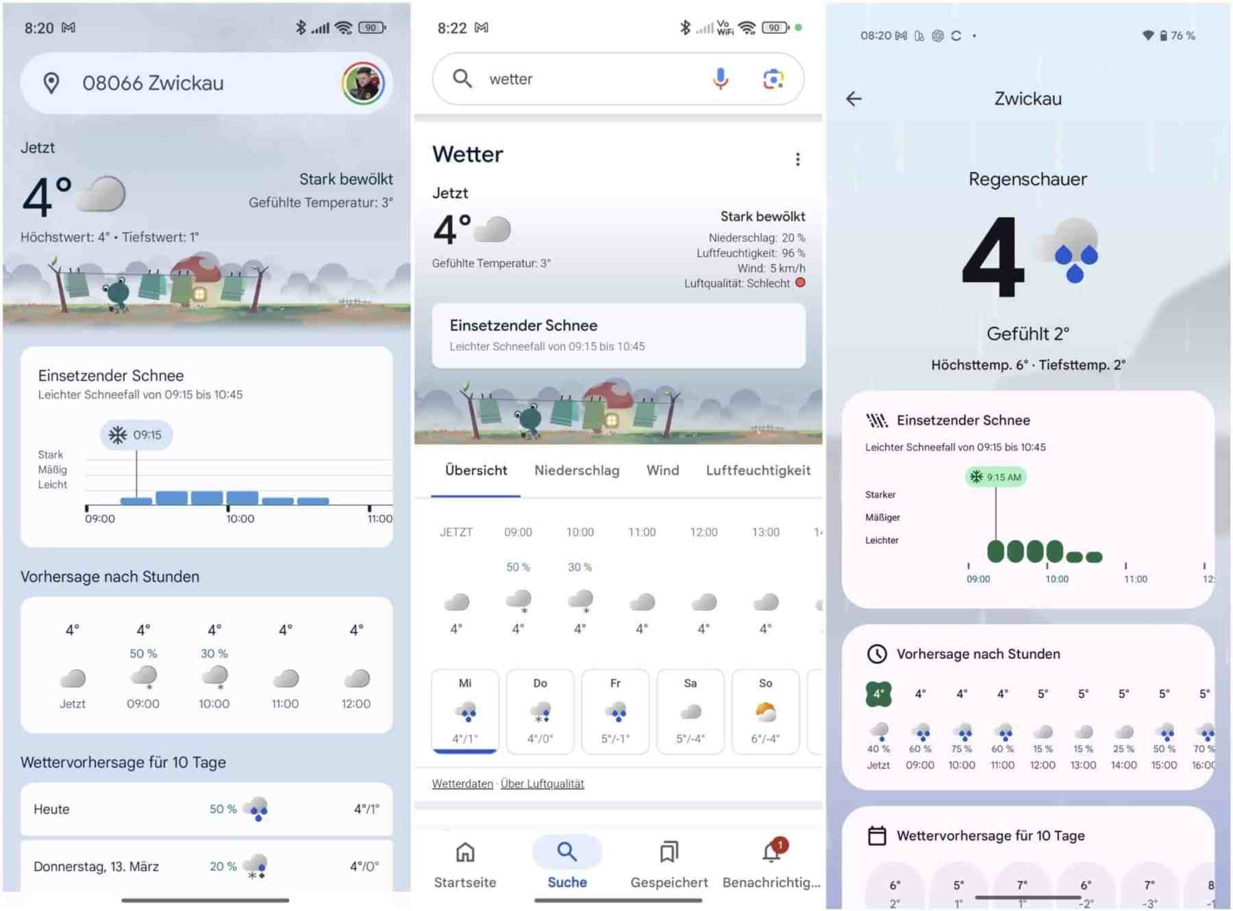 Screenshots Screenshot SmartDroid Google Weather Snowfall SmartDroid