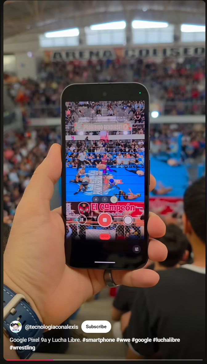 Pixel 9a hands on video screenshot