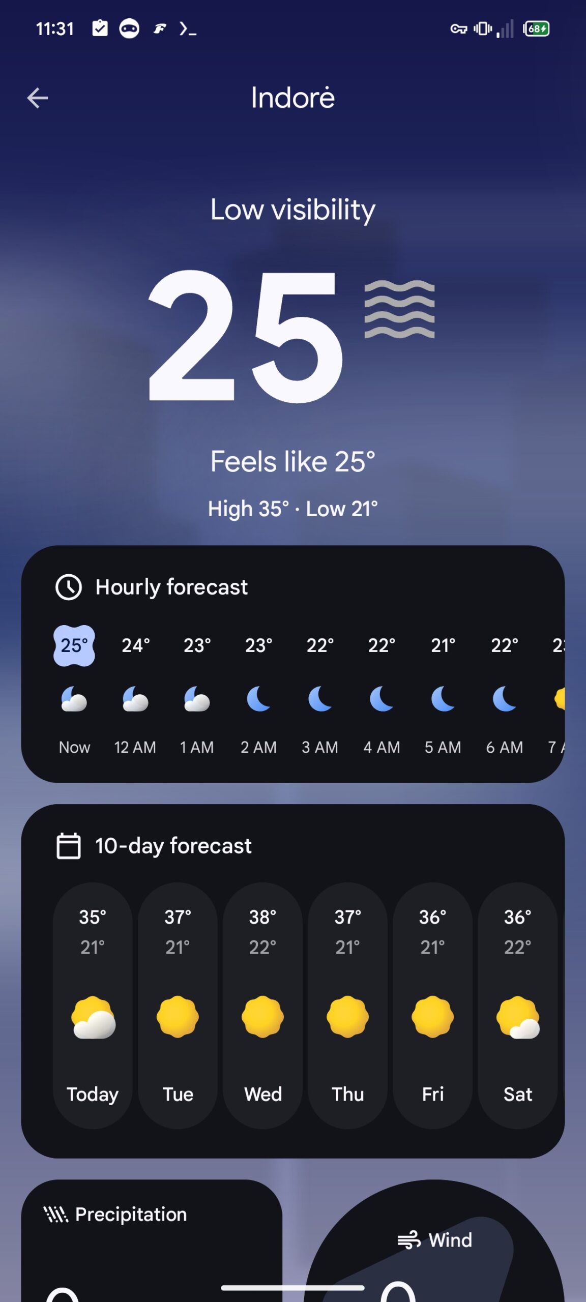 Pixel Weather Enhances Forecast View with Day & Date Integration