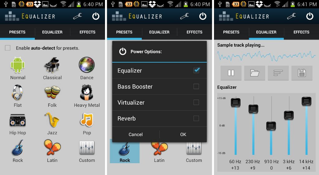 audio setting equalizer for best sound