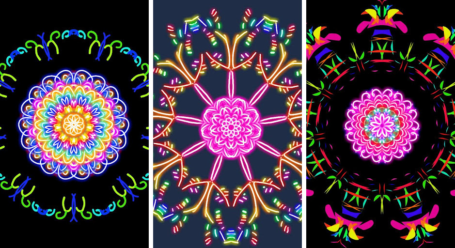 Image of colorful doodle art designs